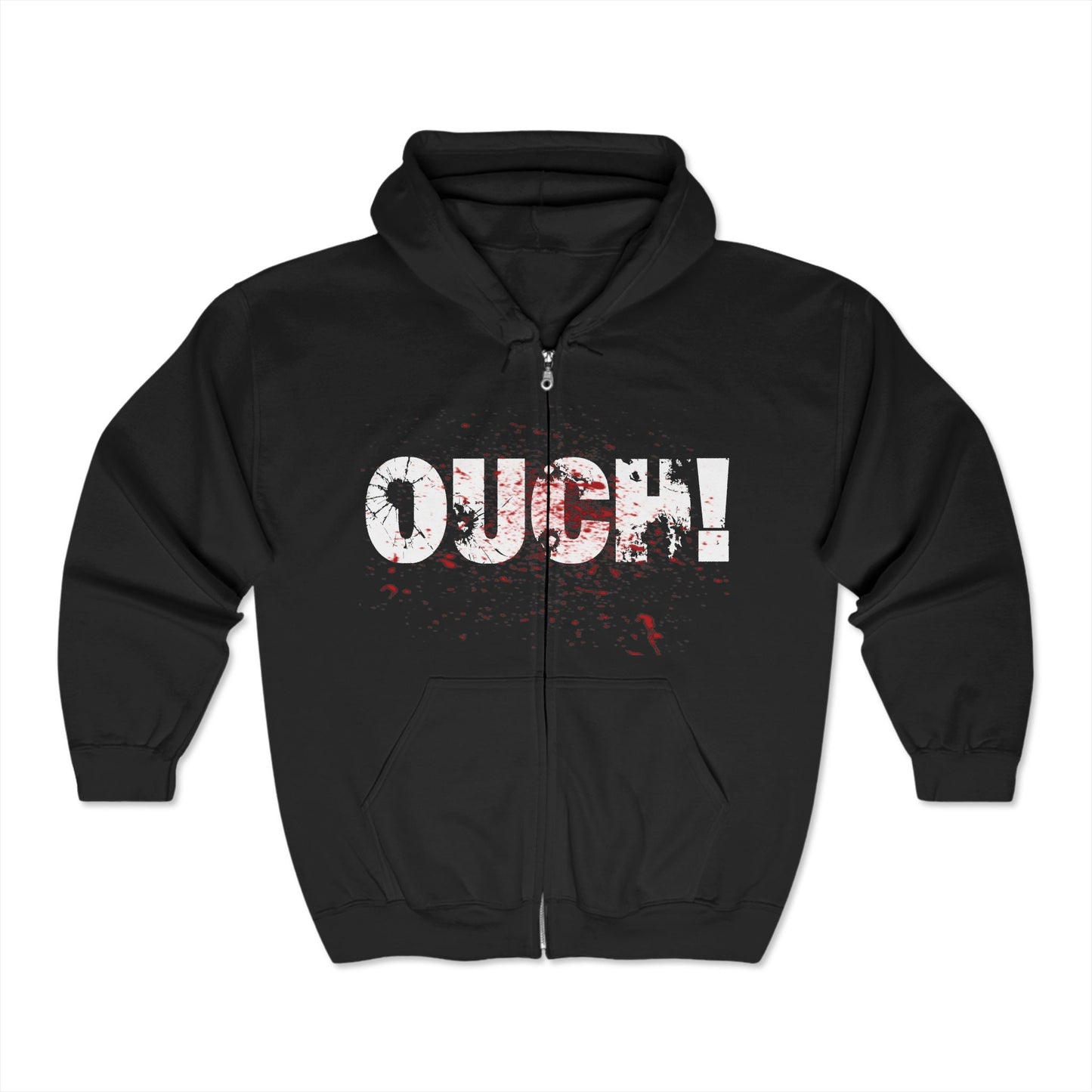 OUCH! Zip Up Hoodie (Unisex)