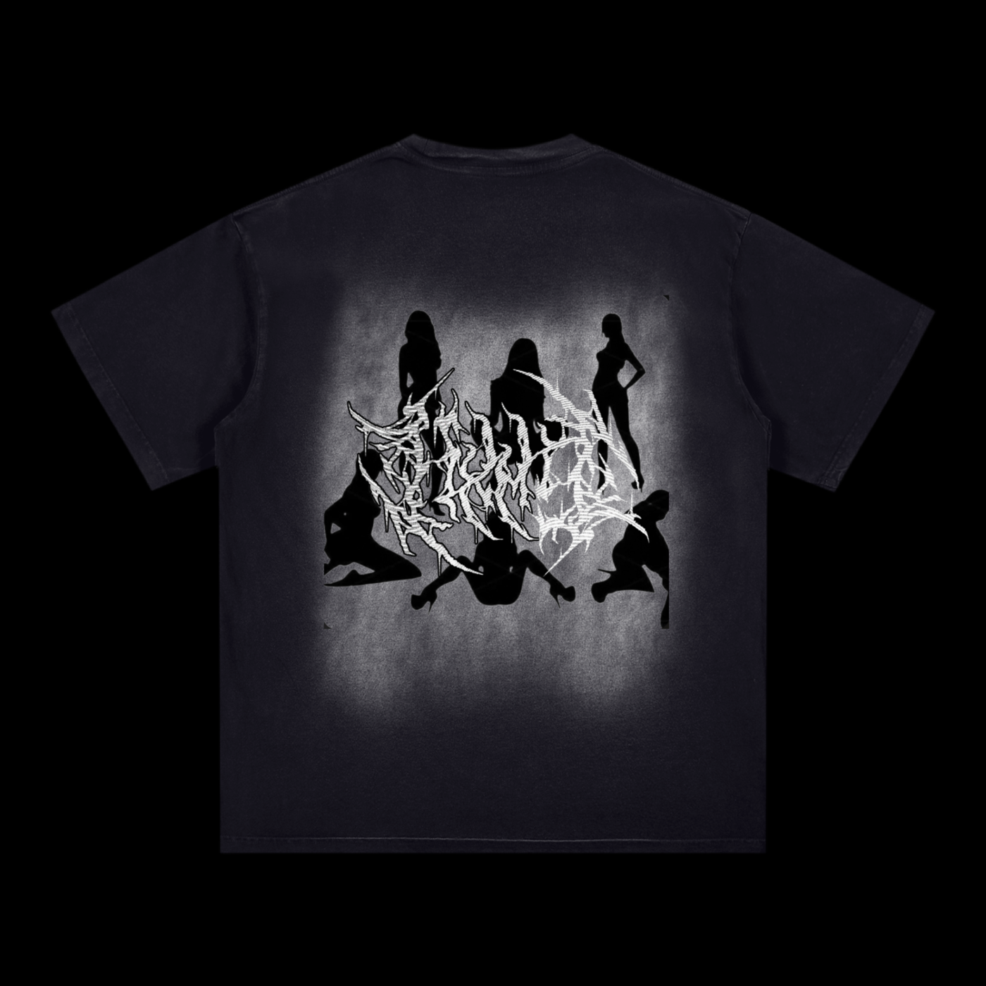 SMOKEY HARDCORE- Washed Drop Shoulder T-Shirt - 250 GSM