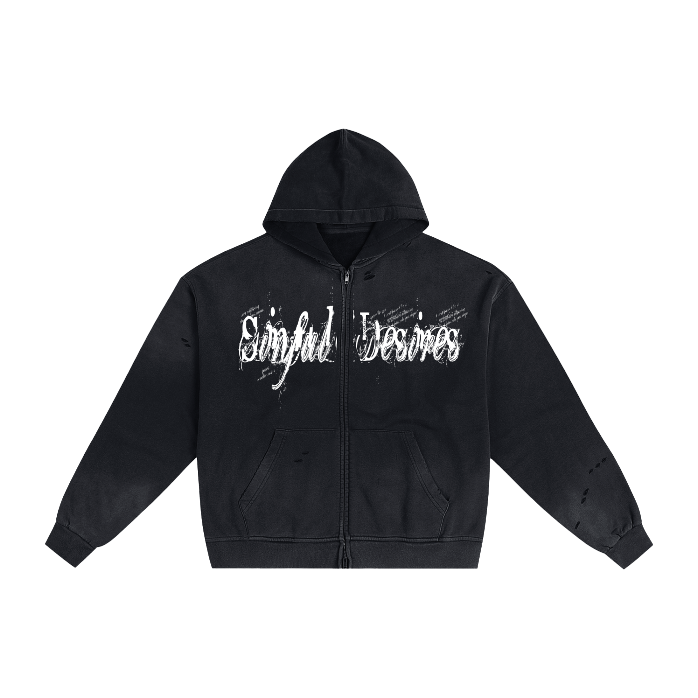 Sinful Desires Sunfade Zip Hoodie