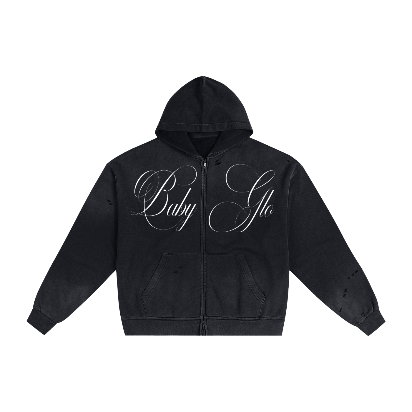 “Baby GLØ” Streetwear Designer Zip Up Hoodie
