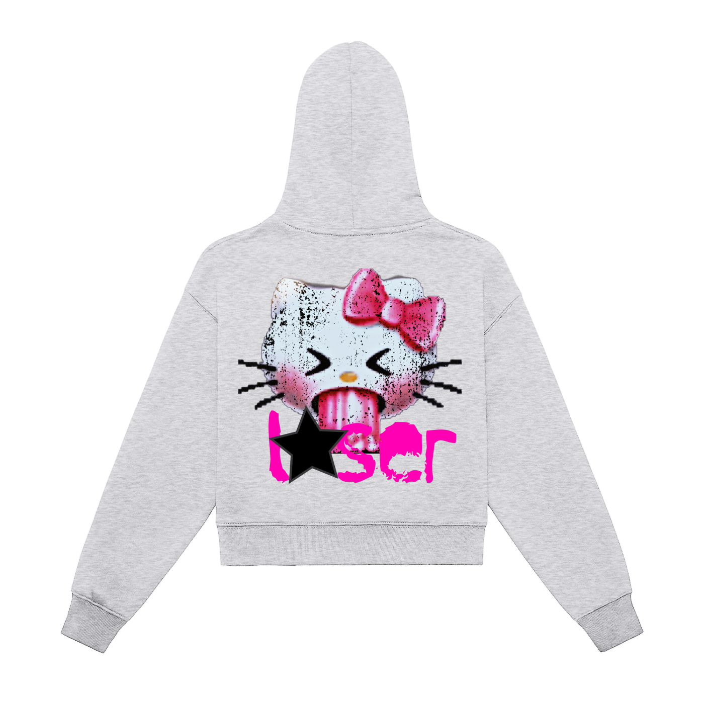 “Baby GLØ” Designer Ladiez Fleeced Zip-Up Cropped Hoodie
