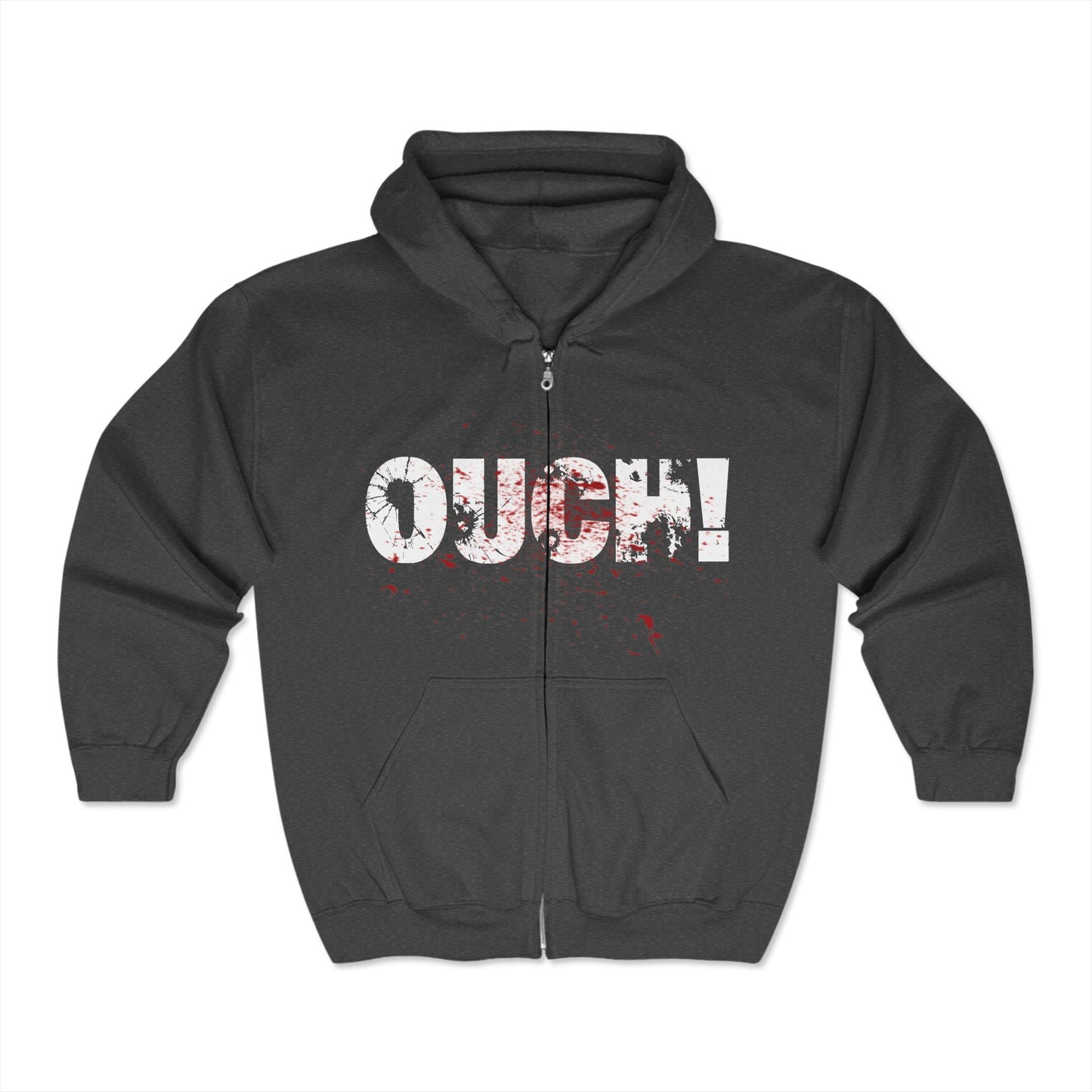 OUCH! Zip Up Hoodie (Unisex)
