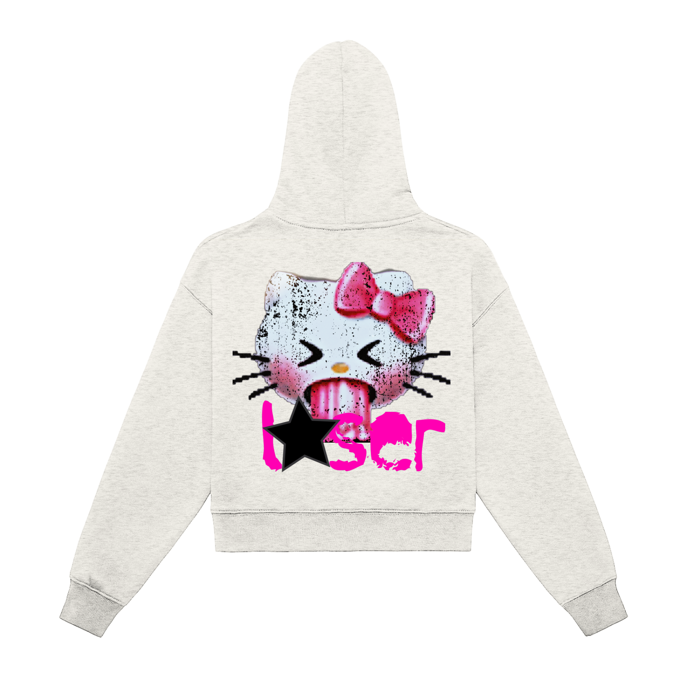 “Baby GLØ” Designer Ladiez Fleeced Zip-Up Cropped Hoodie