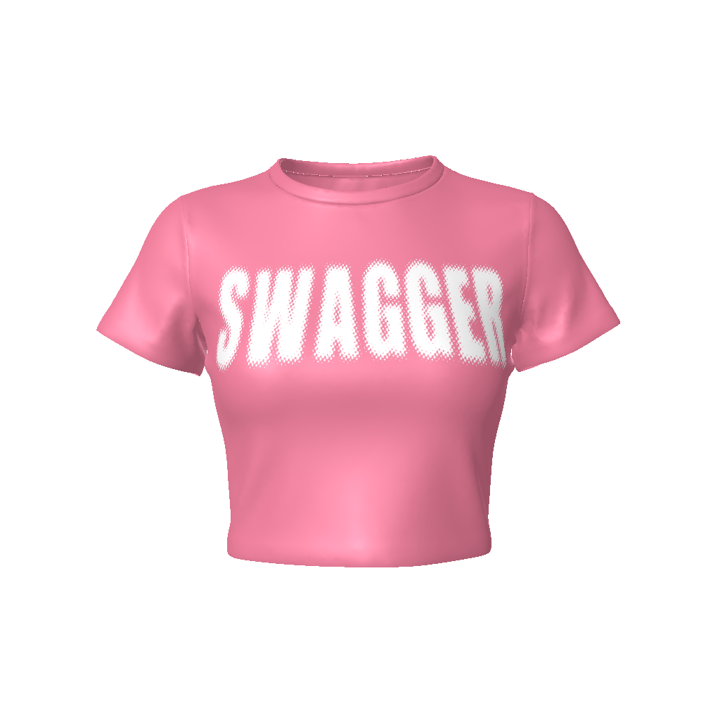 SWAGGER- Women's Fitted Crop Tee
